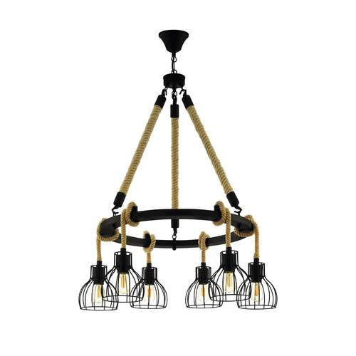 EGLO, 43194, RAMPSIDE, pendant, E27, 6X28W, IP20