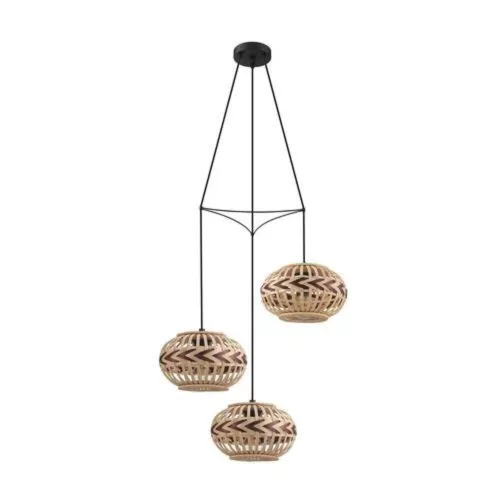 EGLO, 43273, DONDARRION, pendant, E27, 3X40W, IP20, natural color, burgundy