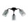 EGLO, 43308, FORESTBURG, ceiling lamp, E27, 3X40W, IP20, black-transparent