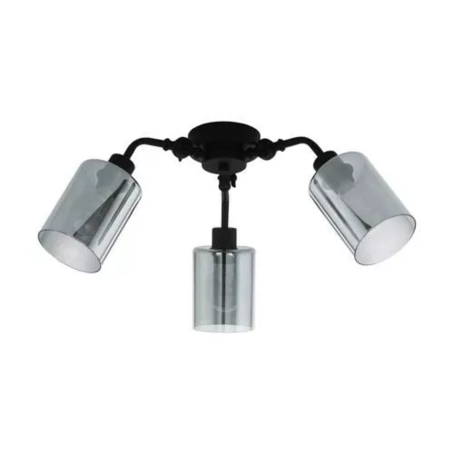 EGLO, 43308, FORESTBURG, ceiling lamp, E27, 3X40W, IP20, black-transparent