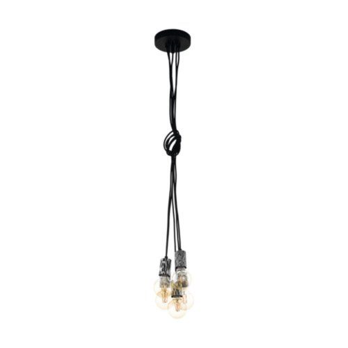 EGLO, 43314, COULSDON, pendant, E27, 5X10W, black, white