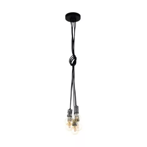 EGLO, 43314, COULSDON, pendant, E27, 5X10W, black, white
