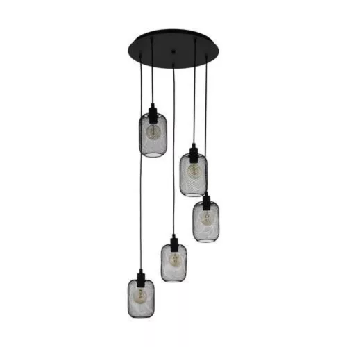 EGLO, 43334, WRINGTON, pendant, E27, 5X60W, IP20