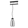 EGLO, 43394, BRICKFIELD, pendant, E27, 1X40W, IP20, black-transparent