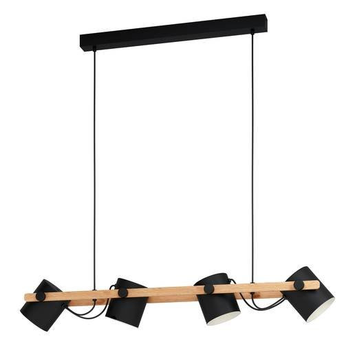 EGLO, 43424, HORNWOOD, pendant, E27, 4X28W, IP20, brown