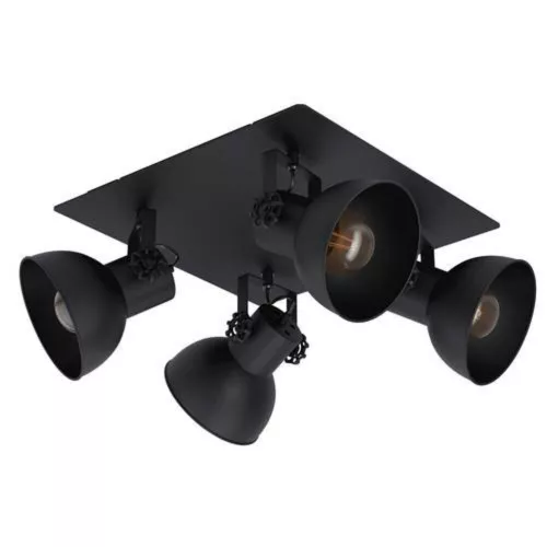 EGLO, 43434, BARNSTAPLE 1, spot lamp, E27, 4X40W, IP20, black