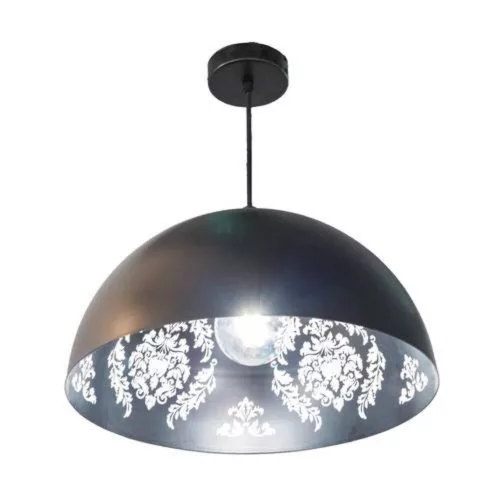 EGLO, 43472, CONGRESBURY, pendant, E27, 1X40W, black, white
