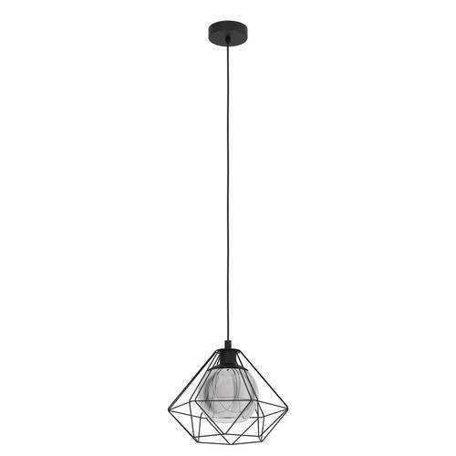 EGLO, 43482, VERNHAM, pendant, E27, 1X40W, IP20, black-transparent