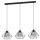 EGLO, 43483, VERNHAM, pendant, E27, 3X40W, IP20, black-transparent