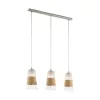 EGLO, 49152, BURNHAM, pendant, E27, 3X60W, IP20, natural, white