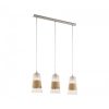 EGLO, 49152, BURNHAM, pendant, E27, 3X60W, IP20, natural, white