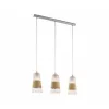 EGLO, 49152, BURNHAM, pendant, E27, 3X60W, IP20, natural, white