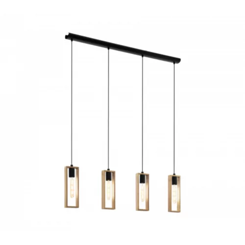 EGLO, 49475, LITTLETON, pendant, E27, 4X60W, IP20, brown