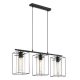 EGLO, 49496, LONCINO, pendant, E27, 3X60W, IP20, black-transparent