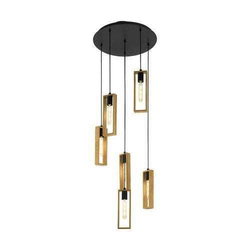 EGLO, 49549, LITTLETON, pendant, E27, 6X60W, IP20, brown