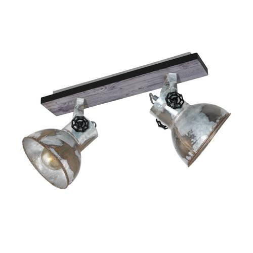 EGLO, 49649, BARNSTAPLE, spot lamp, E27, 2X40W, IP20, distressed effect galvanized
