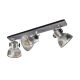 EGLO, 49652, BARNSTAPLE, spot light, E27, 3X40W, IP20, worn effect galvanized