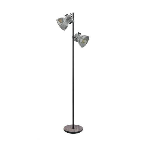 EGLO, 49722, BARNSTAPLE, floor lamp, E27, 2X40W, IP20, worn effect galvanized