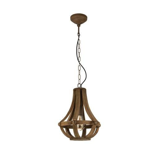 EGLO, 49724, KINROSS, pendant, E27, 1X60W, IP20, brown
