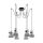 EGLO, 49732, BARNSTAPLE, pendant, E27, 6X40W, IP20, worn effect galvanized