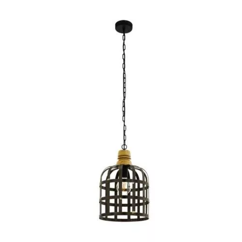 EGLO, 49785, OLDCASTLE, pendant, E27, 1X60W, IP20, silver, gold color