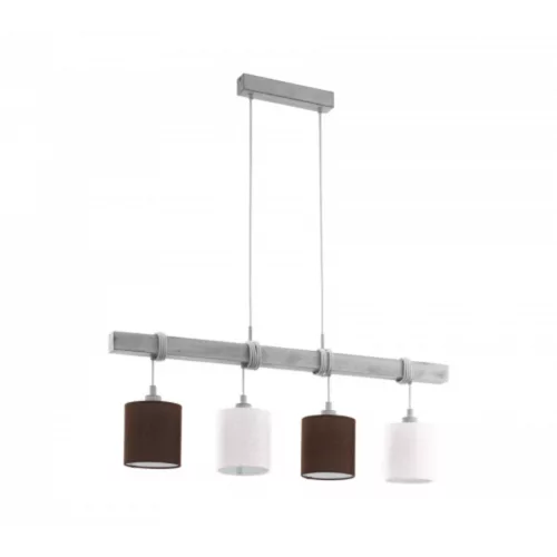 EGLO, 49927, TOWNSHEND 2, pendant, E27, 4X60W, IP20, white, brown