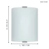 EGLO, 84028, GRAFIK, wall-ceiling lamp, E27, 1X60W, IP20, white