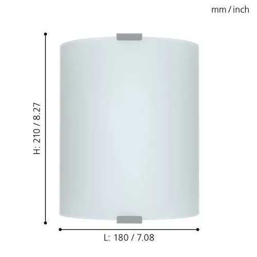 EGLO, 84028, GRAFIK, wall-ceiling lamp, E27, 1X60W, IP20, white