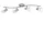 EGLO, 88474, DAKAR 1, spot lamp, E14, 4X40W, IP20, white