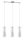 EGLO, 89833, PINTO, pendant, E27, 3X40W, IP20, clear, white