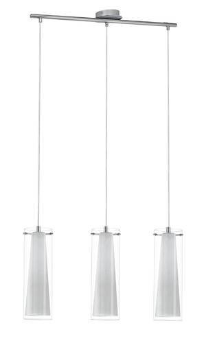 EGLO, 89833, PINTO, pendant, E27, 3X40W, IP20, clear, white