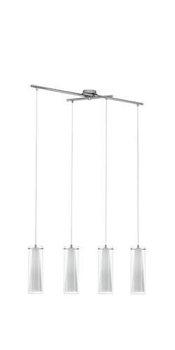 EGLO, 89834, PINTO, pendant, E27, 4X40W, IP20, transparent, white