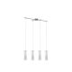EGLO, 89834, PINTO, pendant, E27, 4X40W, IP20, transparent, white