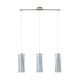 EGLO, 90305, PINTO NERO, pendant, E27, 3X40W, IP20, black-transparent, white
