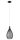 EGLO, 92252, RAZONI, pendant, E27, 1X60W, IP20, black, white