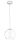 EGLO, 92761, BOLSANO, pendant, E27, 1X60W, IP20, white, transparent