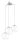 EGLO, 92762, BOLSANO, pendant, E27, 3X60W, IP20, white, transparent