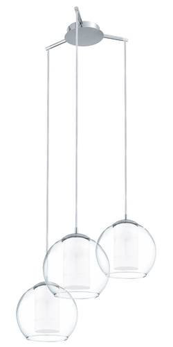 EGLO, 92762, BOLSANO, pendant, E27, 3X60W, IP20, white, transparent