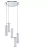 EGLO, 93003, PINTO, pendant, E27, 5X40W, IP20, transparent, white
