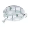 EGLO , 93085 , CABO 1 , surface-mounted ceiling light , 3000 K , GU10 , 4X2.8W , IP20 , white , transparent