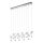 EGLO, 93663, PIANOPOLI, pendant, 3000 K, LED, 10X2.5W, IP20, transparent