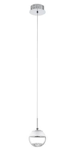 EGLO, 93708, MONTEFIO 1, pendant, 3000 K, LED, 1X5W, IP20, white, transparent