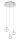 EGLO, 93709, MONTEFIO 1, pendant light, 3000 K, LED, 3X5W, IP20, white, transparent