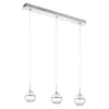 EGLO, 93784, MONTEFIO 1, pendant, 3000 K, LED, 3X5W, IP20, white, transparent