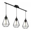 EGLO, 94189, TARBES, pendant, E27, 3X60W, IP20, black