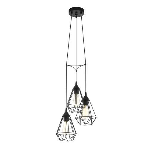 EGLO, 94191, TARBES, pendant, E27, 3X60W, IP20, black
