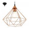 EGLO, 94194, TARBES, pendant, E27, 1X60W, IP20, copper color