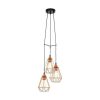 EGLO, 94196, TARBES, pendant, E27, 3X60W, IP20, copper color