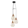 EGLO, 94196, TARBES, pendant, E27, 3X60W, IP20, copper color