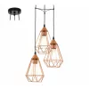 EGLO, 94196, TARBES, pendant, E27, 3X60W, IP20, copper color